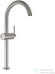 GROHE ATRIO XL magasított mosdó csaptelep click-clack leeresztővel, Supersteel 24365DC0 (24365DC0)