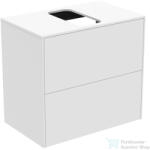 Ideal Standard CONCA 60, 2x37, 3 cm-es 2 fiókos szekrény kivágott lappal, mosdó nélkül, matt fehér T3946Y1 (T3946Y1)