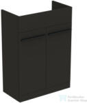 Ideal Standard I LIFE A 60x30 cm-es 2 ajtós álló alsószekrény mosdó, munkalap és fogantyú nélkül, Carbon grey matt T5262NV (T5262NV)