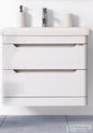 Pino Art SOFT 65 FEHÉR Selyemfényű , Függesztett alsószekrény kerámiamosdóval, készreszerelt , fóliázott, soft-close rendszerű fiókos fürdőszobabútor, Szifonkivágással (65*54*45, 5 cm) 0840/13065 (0840-13065)