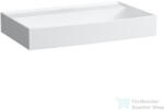 Laufen Kartell By Laufen 80x46 cm-es csiszolt aljú mosdó csaplyuk és túlfolyó nélkül, LCC bevonattal, Fehér H8163364001121 (H8163364001121)