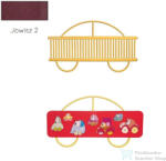 Radeco AUTO 680x1250 design radiátor gyerekszobába, JOWISZ 2 (metál bordó) színben (Radeco_AUTO_JOWISZ2)