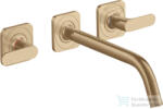 Hansgrohe AXOR Citterio M falsík alatti mosdó csaptelep 22, 6 cm-es kifolyóval, szálcsiszolt bronz 34315140 (34315140)