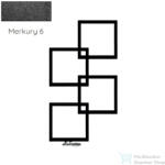 Radeco LOCO 4 MINI 915x500 design radiátor, Merkury 6 (metál fekete) színben, jobbos (Radeco_LOCO_4_MINI_J_Merkury6)