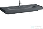 Laufen MEDA 120x46 cm-es falra/bútorra szerelhető mosdó túlfolyó nélkül, matt grafit H8141117581111 (H8141117581111)