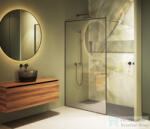 RIHO Define 400 90cm-es zuhanyfal, Gunmetal matt G010005303 (G010005303)
