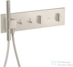 Hansgrohe AXOR SHOWERCOMPOSITION 2 utas termosztátos falsík alatti kád /zuhany csaptelep, rozsdamentes acél hatású 12571800 (12571800)