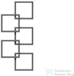 Radeco LOCO 5 1540x685 design radiátor, MERKURY 4 (metál szürke) színben, balos (Radeco_LOCO_5_B_MERKURY4)