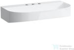 Laufen Sonar 80x42 cm-es mosdó 3 csaplyukkal, túlfolyó nélkül, fehér H8103440001581 (H8103440001581)