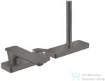 Hansgrohe AXOR CITTERIO C 3 üléses kádtöltő csaptelep zuhanyszettel, rombuszmetszéses fogantyúval, alaptest nélkül, szálcsiszolt fekete króm 49431340 (49431340)