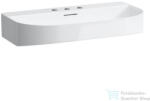 Laufen Sonar 80x42 cm-es csiszolt aljú mosdó 3 csaplyukkal, matt fehér H8163447571081 (H8163447571081)