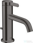 Hansgrohe AXOR ONE 70 mosdó csaptelep, automata leeresztővel, szálcsiszolt fekete króm 48000340 (48000340)