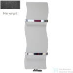 Radeco VINKA 1190x353 design radiátor törölközőtartó nélkül, MERKURY 6 (metál fekete) színben (Radeco_VINKA_MERKURY6)