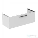 Ideal Standard I. Life B 120x50, 5 cm-es 1 fiókos fali szekrény mosdó és fogantyú nélkül, matt fehér T5515DU (T5515DU)