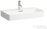 Laufen Val SaphirKeramik 75x42 cm-es csiszolt aljú mosdó, LCC Active bevonattal, fehér H816285A001041 (H816285A001041)