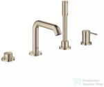 GROHE ESSENCE 4 üléses kádtöltő csaptelep zuhanyszettel, alaptest nélkül, nikkel 25251BE1 (25251BE1)