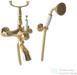 Bugnatese OXFORD kádtöltő csaptelep zuhanyszettel, sárgaréz 6302ON (6302ON)