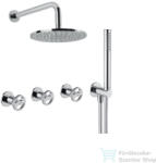 Bugnatese MILLENOVECINQUANTA falsík alatti zuhanyrendszer 22, 5 cm-es esőztetővel, belső egységgel, zuhanyszettel, króm 4527CR (4527CR)