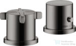Hansgrohe AXOR CITTERIO E termosztátos kád csaptelep kifolyó nélkül, polírozott fekete króm 36412330 (36412330)