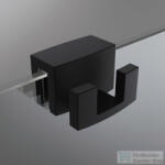 Radaway akasztós törölköző tartó, 6 és 8 mm-es zuhanykabinokhoz, matt fekete WR-054 (WR-054)