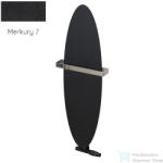 Radeco ORRO 990x280 ovális design radiátor törölközőtartó nélkül, MERKURY 7 (matt fekete) színben (Radeco_ORRO_MERKURY7)
