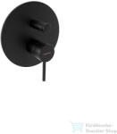 Bugnatese Kline falsík alatti kád /zuhany csaptelep belső egységgel, matt fekete 5772NE (5772NE)