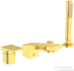 Ideal Standard EXTRA 4 üléses kádtöltő csaptelep zuhanyszettel, Brushed gold BD518A2 (BD518A2)