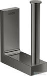 Hansgrohe AXOR UNIVERSAL RECTANGULAR pót wc papír tartó, Polírozott fekete króm 42654330 (42654330)