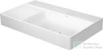 Duravit DURASQUARE 80x47 cm-es bútorral aláépíthető csaplyuk- és túlfolyó nélküli mosdó jobbos medencével, 2349800070 (2349800070)