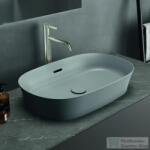 Ideal Standard IPALYSS 60x38 cm-es pultra ültethető mosdó leeresztő nélkül, Concrete E1397V9 (E1397V9)