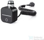 Radeco NEX 1000W kábeles fűtőpatron, fényes fekete (Radeco_NEX_1000_KAB_FFEK)