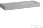 Laufen Kartell By Laufen 120x46 cm-es csaplyuk nélküli mosdó, speciálisan fedett lefolyóval, Matt szürke H8133337591121 (H8133337591121)
