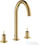 GROHE ATRIO PRIVATE L 3 üléses mosdó csaptelep fogantyú nélkül, automata leeresztővel, Cool Sunrise 20593GL0 (20593GL0)