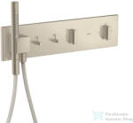 Hansgrohe AXOR SHOWERCOMPOSITION 2 utas termosztátos falsík alatti kád /zuhany csaptelep, szálcsiszolt nikkel 12571820 (12571820)