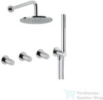 Bugnatese MOON falsík alatti zuhanyrendszer belső egységgel, zuhanyszettel, króm 7127CR (7127CR)