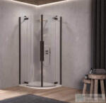 Kolpa San Polaris R 100 B/1 íves nyílóajtós zuhanykabin, fekete 515400 (515400)