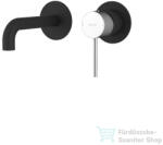 SAPHO ULTRASAN falba süllyesztett csaptelep, 16 cm-es kifolyócsővel, matt fekete-króm (UT118VBC) (UT118VBC)