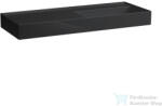 Laufen Kartell By Laufen 120x46 cm-es csaplyuk nélküli mosdó, speciálisan fedett lefolyóval, Fényes fekete H8133330201121 (H8133330201121)