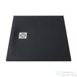 MARMY Dolomite 90x90 matt fekete zuhanytálca (80_7642_90_90_54)