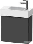 Duravit D-NEO 484x222 mm-es 1 ajtós függesztett szekrény 072450 mosdóhoz, balos, Graphite Matt Decor DE4219L4949 (DE4219L4949)
