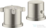 Hansgrohe AXOR CITTERIO E termosztátos kád csaptelep kifolyó nélkül, rozsdamentes acél hatású 36412800 (36412800)