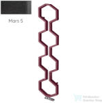 Radeco CARMEL 1800x400 design radiátor, MARS 5 (antracit) színben (Radeco_CARMEL_MARS5)