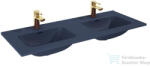 AREZZO design SKAPPA 120 cm-es dupla mosdó, matt kék AR-146074 (AR-146074)