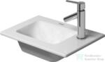 Duravit ME BY STARCK 43x30 cm-es bútorral aláépíthető kézmosó, túlfolyó nélkül, Wondergliss bevonattal, 07234300411 (07234300411)