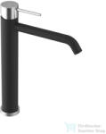 SAPHO ULTRASAN álló magasított mosdócsaptelep, hosszú kifolyócsővel, matt fekete-króm (UT007VBC) (UT007VBC)
