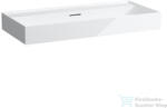 Laufen Kartell By Laufen 100x46 cm-es mosdó csaplyuk nélkül, LCC bevonattal fehér H8103374001091 (H8103374001091)
