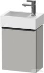Duravit D-NEO 364x222 mm-es 1 ajtós függesztett szekrény 072438 mosdóhoz, balos, Concrete Grey Matt Decor DE4218L0707 (DE4218L0707)