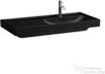 Laufen MEDA 100x46 cm-es fali mosdó bal oldali polccal, matt fekete H8171177161041 (H8171177161041)