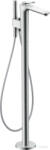 Hansgrohe AXOR CITTERIO C szabadonálló kádtöltő csaptelep zuhanyszettel, négyszög metszéses fogantyúval, alaptest nélkül, króm 49441000 (49441000)