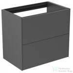 Ideal Standard CONCA 60x37, 3 cm-es 2 fiókos fali szekrény mosdó és pult nélkül, matt antracit T4354Y2 (T4354Y2)